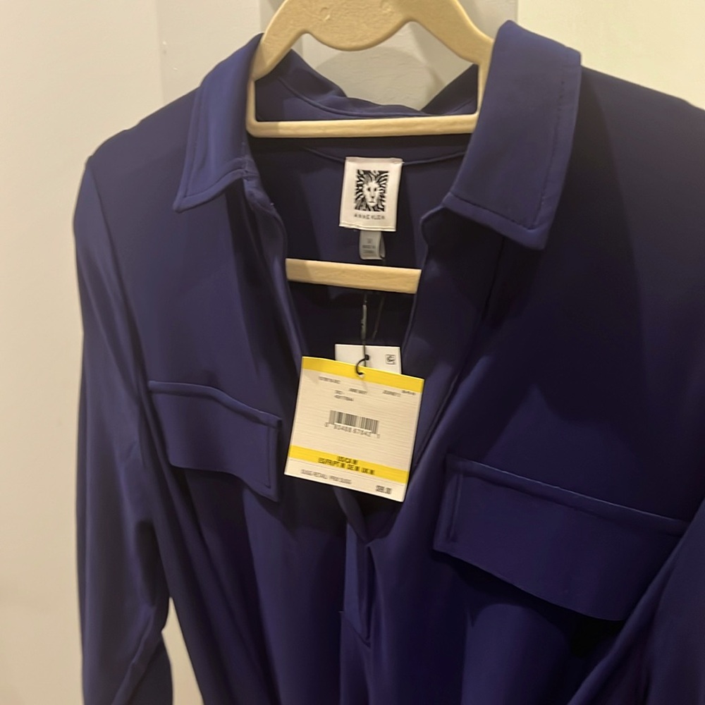 Anne Klein belted shirt dress